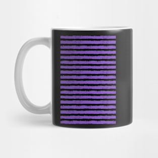 black and purple splatter stripe Mug